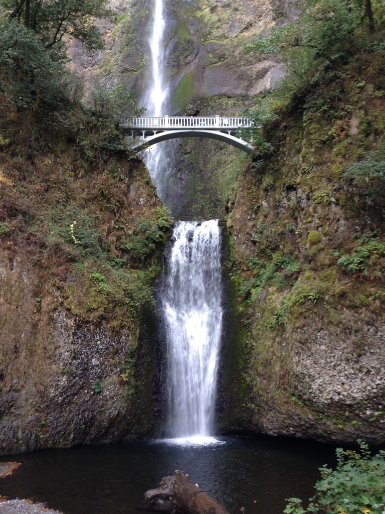 Multnomah Falls, about 30 miles east of downtown Portland