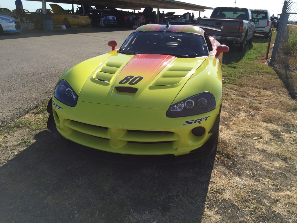 Track Night in America is for streetcars only, so this Viper was restricted to the sidelines for the evening.