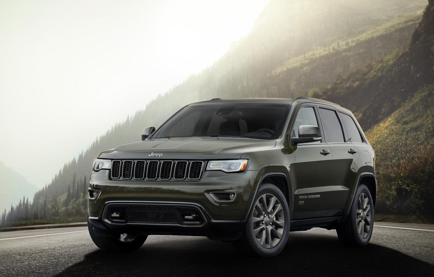 75th anniversary Jeep Grand Cherokee pictured in Recon Green