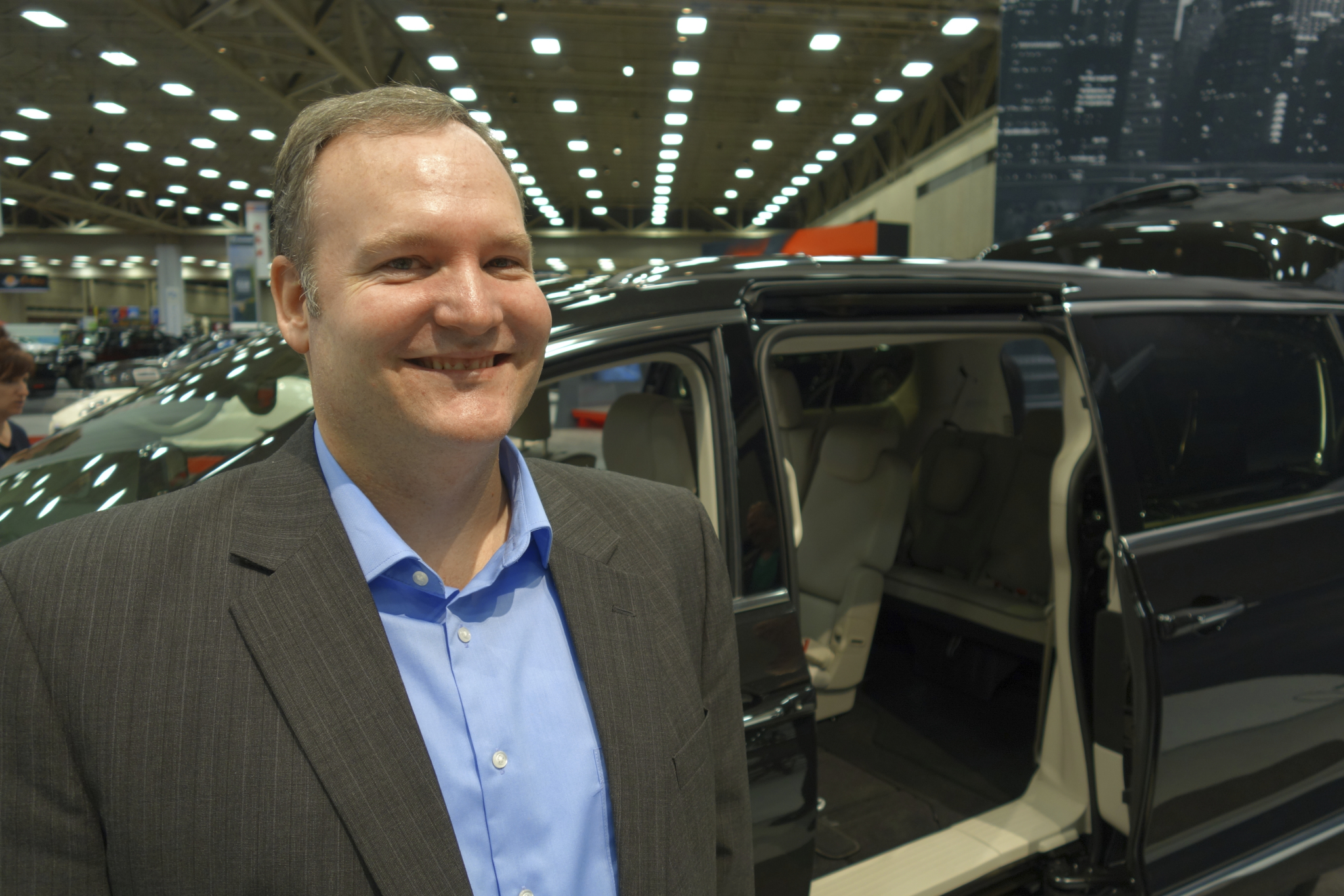 Chrysler Brand Product Manager Patrick Keitz at the DFW Auto Show Photo by Brad Koehn