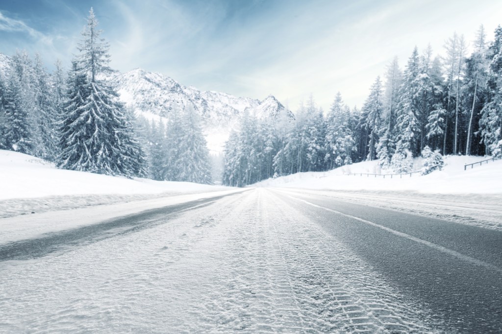 Vehicle prep icy road