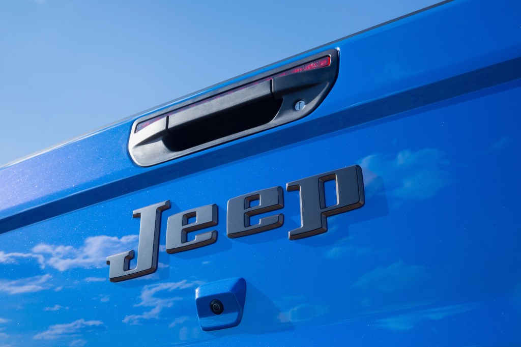 Jeep J6 tailgate close-up