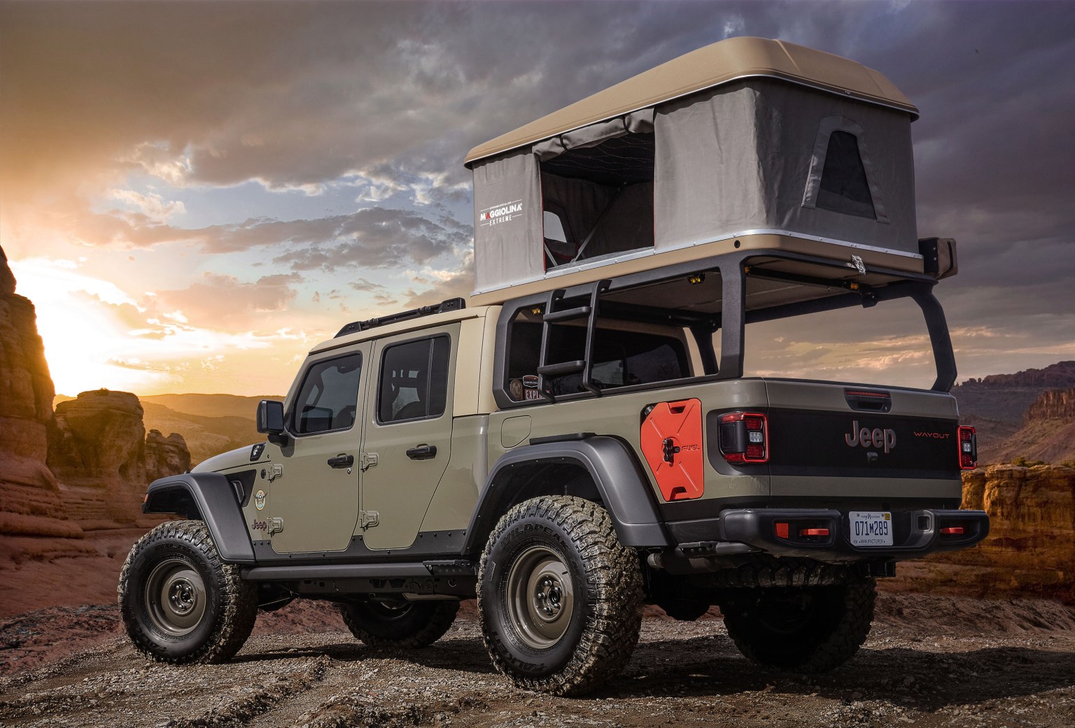 What six new Jeep® Gladiator concept vehicles were showcased at the