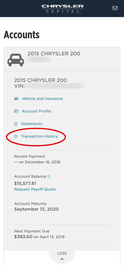 Customer Faqs Chrysler Capital
