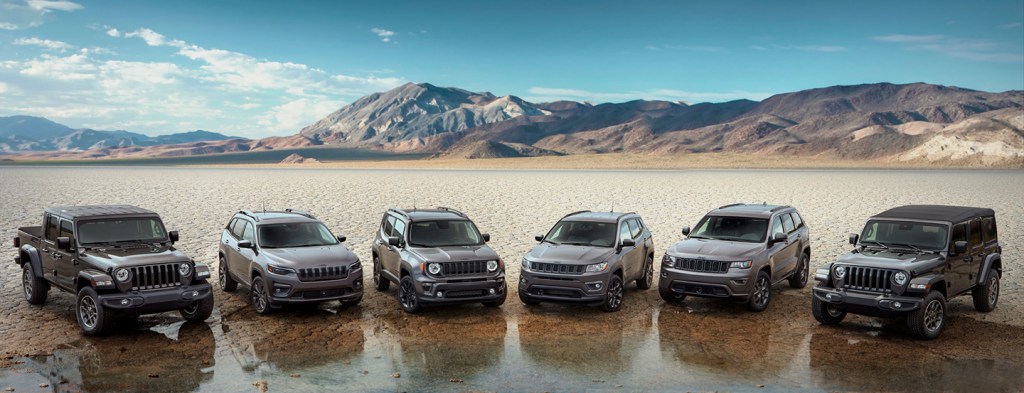 Jeep 80th anniversary edition lineup