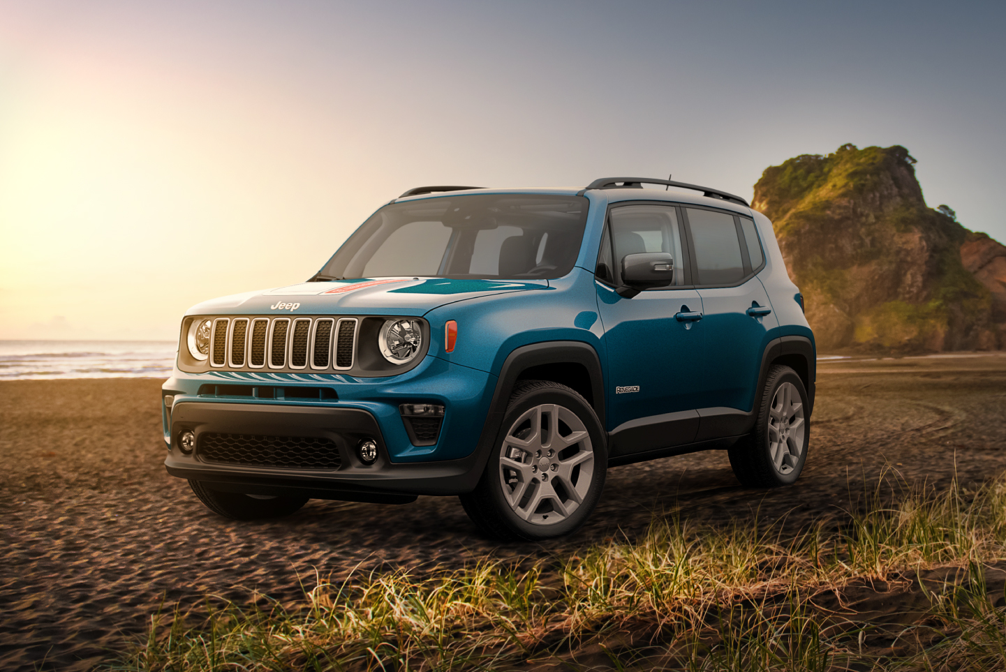 Jeep® Renegade on beach