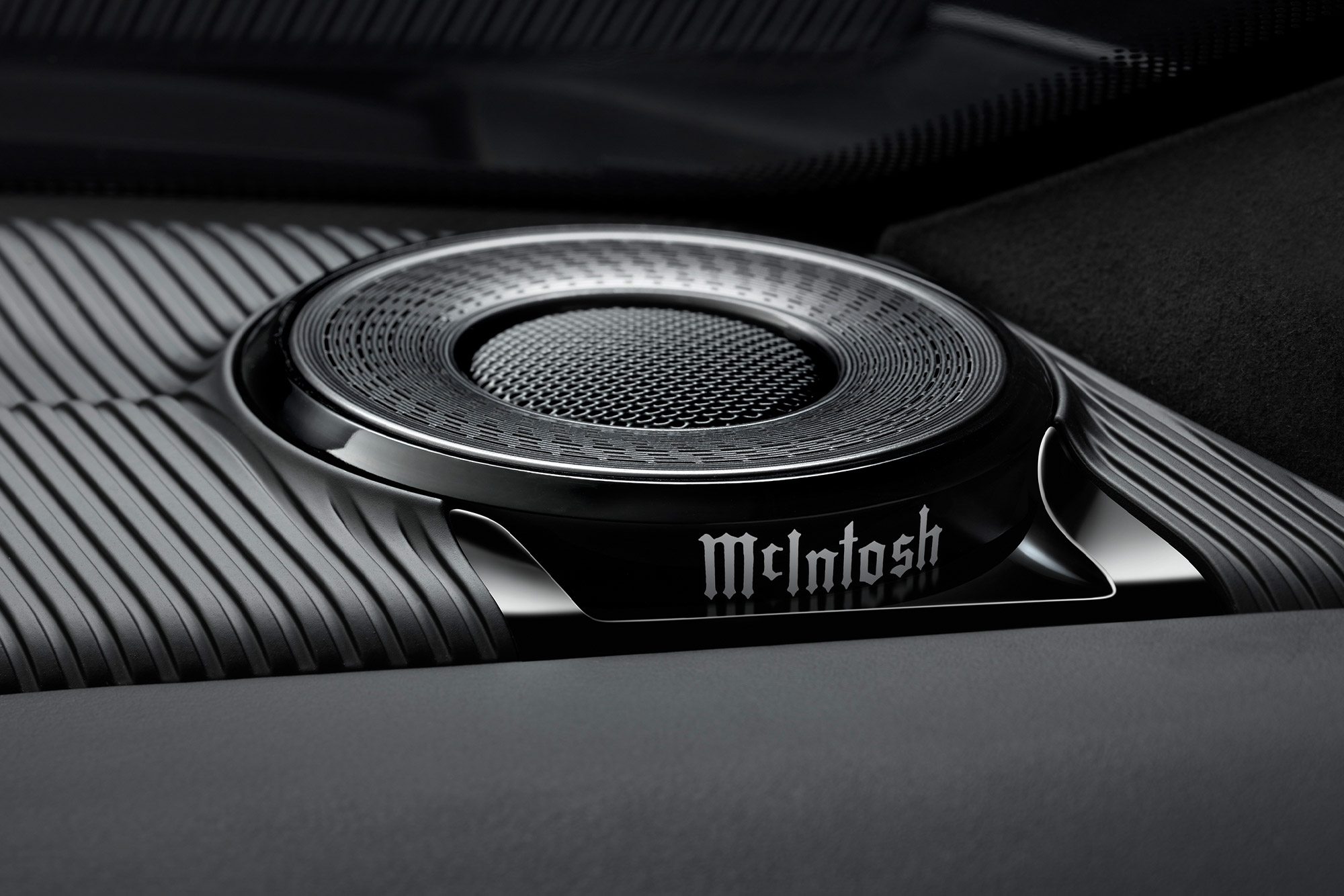 The MX1375 audio system by McIntosh available in the Grand Wagoneer