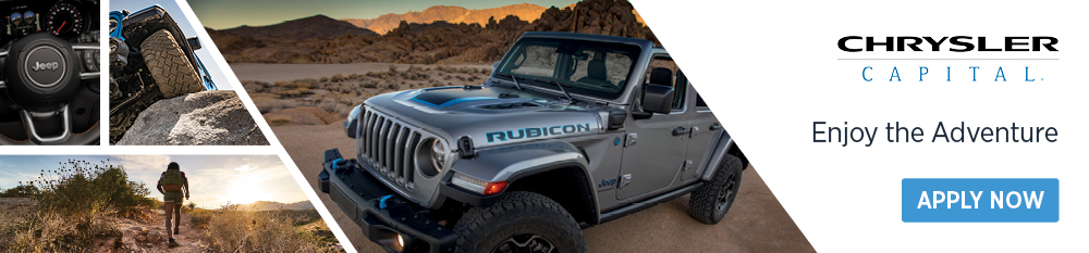 Apply for financing for new Jeep Wranglers, Cherokees, and more