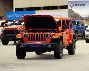 Orange 2023 Jeep Wrangler Rubicon 4xe
