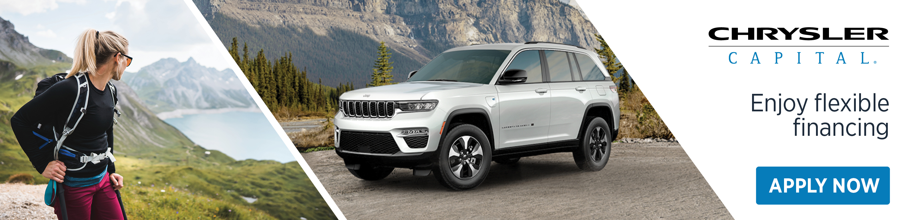 Apply for financing for new Jeep Wranglers, Cherokees, and more