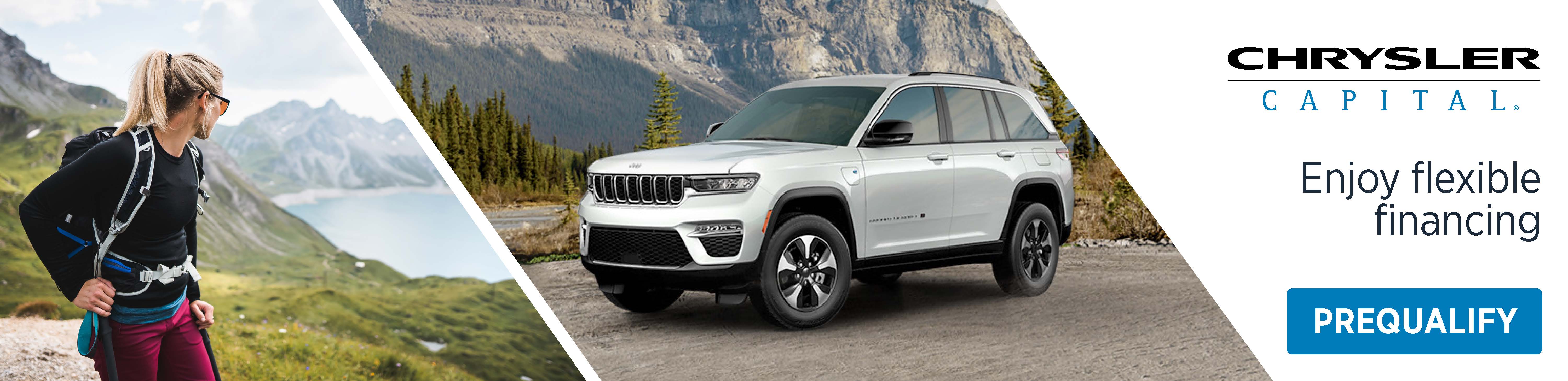 Apply for financing for new Jeep Wranglers, Cherokees, and more