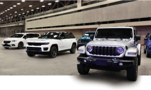 Jeep(R) and Chrysler vehicles within North Texas Auto Expo hall